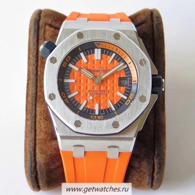 Copy Audemars Piguet Royal Oak Offshore Diver 15710 JF V8 SS Orange Dial 3120