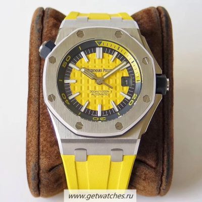 Best Price Audemars Piguet Royal Oak Offshore Diver 15710 JF V8 SS Yellow Dial 3120