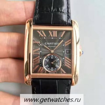 Best Price Cartier Tank MC WGTA0014 JF Rose Gold Black Dial 1904MC